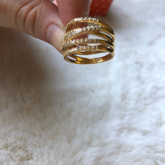 Stellar Pavé Ring Gold Size 6 - Picture 3 of 10